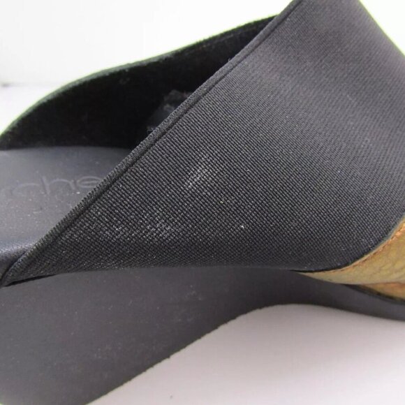 NEW ARCHE Womens Egwazz Sandals Wedge Slip-On Peep Toe  Size 6 - Picture 4 of 7